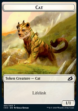 Cat Token (White 1/1 Lifelink) - Ikoria: Lair of Behemoths: Extras (Token) [XIKO-T01] - JotaCards - Tu Tienda de TCG