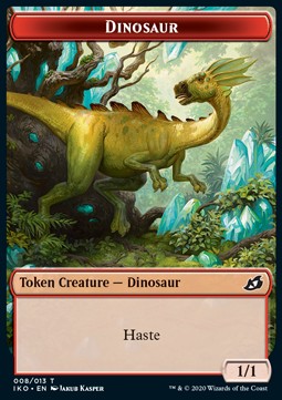 Dinosaur Token (Red 1/1) - Ikoria: Lair of Behemoths: Extras (Token) [XIKO-T08] - JotaCards - Tu Tienda de TCG