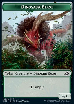 Dinosaur Beast Token (Green */*) - Ikoria: Lair of Behemoths: Extras (Token) [XIKO-T11] - JotaCards - Tu Tienda de TCG