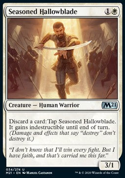 Seasoned Hallowblade - Core 2021 (Uncommon) [M21-34] - JotaCards - Tu Tienda de TCG