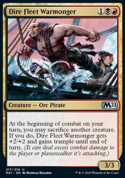 Dire Fleet Warmonger - Core 2021 (Uncommon) [M21-217] - JotaCards - Tu Tienda de TCG