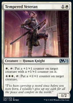 Tempered Veteran - Core 2021 (Uncommon) [M21-41] - JotaCards - Tu Tienda de TCG