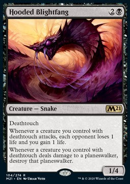 Hooded Blightfang - Core 2021 (Rare) [M21-104] - JotaCards - Tu Tienda de TCG