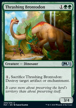 Thrashing Brontodon - Core 2021 (Uncommon) [M21-209] - JotaCards - Tu Tienda de TCG