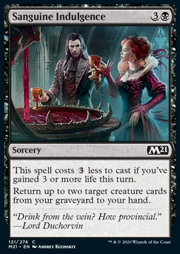 Sanguine Indulgence - Core 2021 (Common) [M21-121] - JotaCards - Tu Tienda de TCG