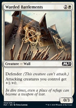 Warded Battlements - Core 2021 (Common) [M21-44] - JotaCards - Tu Tienda de TCG
