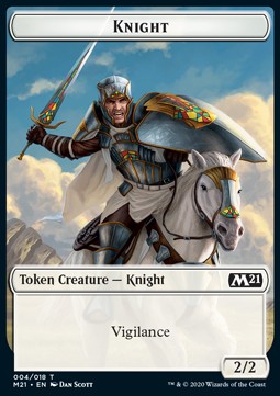 Knight Token (White 2/2 Vigilance) - Core 2021: Extras (Token) [XM21-T04] - JotaCards - Tu Tienda de TCG