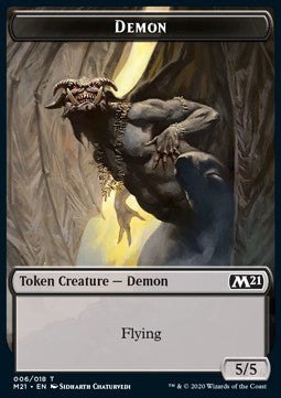Demon Token (Black 5/5) - Core 2021: Extras (Token) [XM21-T06] - JotaCards - Tu Tienda de TCG