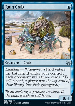 Ruin Crab - Zendikar Rising (Uncommon) [ZNR-75] - JotaCards - Tu Tienda de TCG