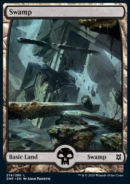 Swamp (V.3) - Zendikar Rising (Land) [ZNR-274] - JotaCards - Tu Tienda de TCG