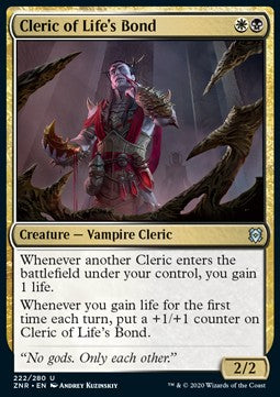 Cleric of Life's Bond - Zendikar Rising (Uncommon) [ZNR-222] - JotaCards - Tu Tienda de TCG