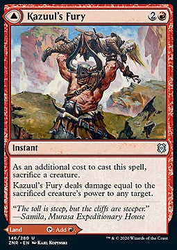 Kazuul's Fury // Kazuul's Cliffs - Zendikar Rising (Uncommon) [ZNR-146] - JotaCards - Tu Tienda de TCG