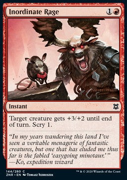 Inordinate Rage - Zendikar Rising (Common) [ZNR-144] - JotaCards - Tu Tienda de TCG