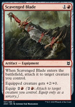 Scavenged Blade - Zendikar Rising (Common) [ZNR-157] - JotaCards - Tu Tienda de TCG