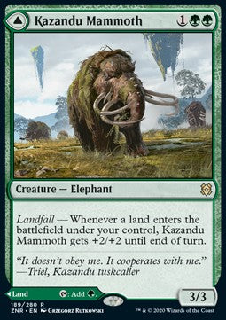 Kazandu Mammoth // Kazandu Valley - Zendikar Rising (Rare) [ZNR-189] - JotaCards - Tu Tienda de TCG