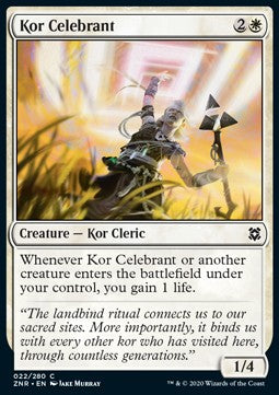 Kor Celebrant - Zendikar Rising (Common) [ZNR-22] - JotaCards - Tu Tienda de TCG