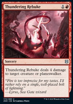 Thundering Rebuke - Zendikar Rising (Uncommon) [ZNR-170] - JotaCards - Tu Tienda de TCG