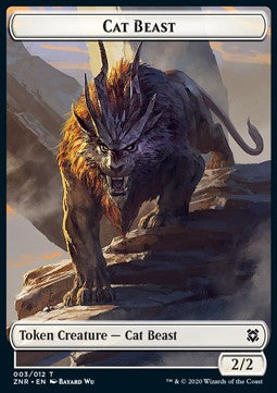 Cat Beast Token (White 2/2) - Zendikar Rising: Extras (Token) [XZNR-T03] - JotaCards - Tu Tienda de TCG