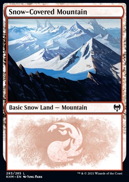 Snow-Covered Mountain (V.2) - Kaldheim (Land) [KHM-283] - JotaCards - Tu Tienda de TCG