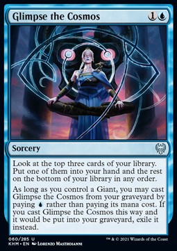 Glimpse the Cosmos - Kaldheim (Uncommon) [KHM-60] - JotaCards - Tu Tienda de TCG