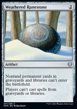 Weathered Runestone - Kaldheim (Uncommon) [KHM-247] - JotaCards - Tu Tienda de TCG