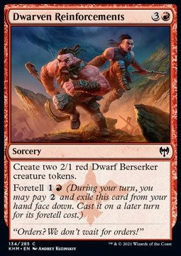 Dwarven Reinforcements - Kaldheim (Common) [KHM-134] - JotaCards - Tu Tienda de TCG