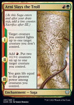 Arni Slays the Troll - Kaldheim (Uncommon) [KHM-201] - JotaCards - Tu Tienda de TCG