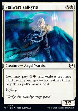 Stalwart Valkyrie - Kaldheim (Common) [KHM-31] - JotaCards - Tu Tienda de TCG
