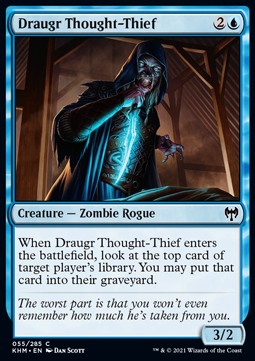 Draugr Thought-Thief - Kaldheim (Common) [KHM-55] - JotaCards - Tu Tienda de TCG