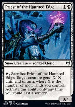 Priest of the Haunted Edge - Kaldheim (Common) [KHM-104] - JotaCards - Tu Tienda de TCG