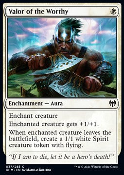 Valor of the Worthy - Kaldheim (Common) [KHM-37] - JotaCards - Tu Tienda de TCG