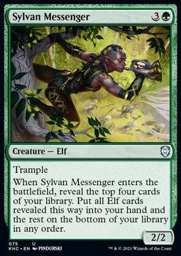 Sylvan Messenger - Commander: Kaldheim (Uncommon) [KHC-75] - JotaCards - Tu Tienda de TCG