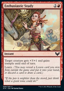 Enthusiastic Study - Strixhaven: School of Mages (Common) [STX-99] - JotaCards - Tu Tienda de TCG