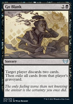 Go Blank - Strixhaven: School of Mages (Uncommon) [STX-72] - JotaCards - Tu Tienda de TCG