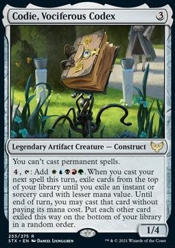 Codie, Vociferous Codex - Strixhaven: School of Mages (Rare) [STX-253] - JotaCards - Tu Tienda de TCG