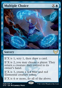 Multiple Choice - Strixhaven: School of Mages (Rare) [STX-48] - JotaCards - Tu Tienda de TCG