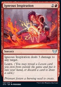 Igneous Inspiration - Strixhaven: School of Mages (Uncommon) [STX-107] - JotaCards - Tu Tienda de TCG