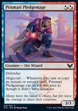 Prismari Pledgemage - Strixhaven: School of Mages (Common) [STX-215] - JotaCards - Tu Tienda de TCG