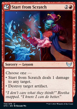 Start from Scratch - Strixhaven: School of Mages (Uncommon) [STX-114] - JotaCards - Tu Tienda de TCG