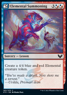 Elemental Summoning - Strixhaven: School of Mages (Common) [STX-183] - JotaCards - Tu Tienda de TCG