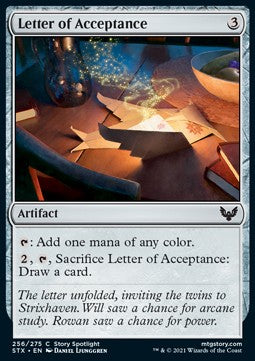 Letter of Acceptance - Strixhaven: School of Mages (Common) [STX-256] - JotaCards - Tu Tienda de TCG