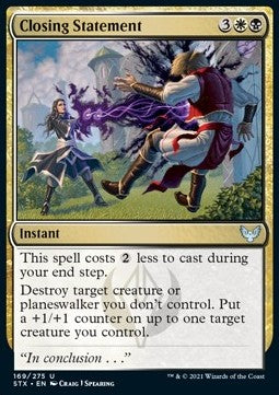 Closing Statement - Strixhaven: School of Mages (Uncommon) [STX-169] - JotaCards - Tu Tienda de TCG