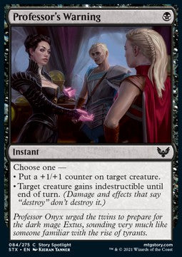 Professor's Warning - Strixhaven: School of Mages (Common) [STX-84] - JotaCards - Tu Tienda de TCG