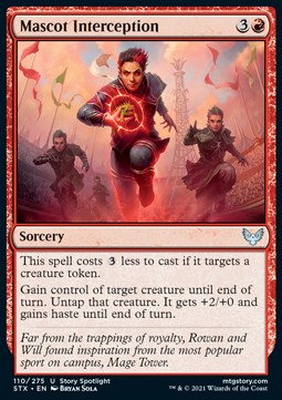 Mascot Interception - Strixhaven: School of Mages (Uncommon) [STX-110] - JotaCards - Tu Tienda de TCG