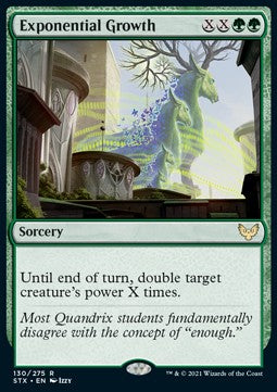 Exponential Growth - Strixhaven: School of Mages (Rare) [STX-130] - JotaCards - Tu Tienda de TCG