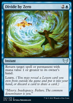 Divide by Zero - Strixhaven: School of Mages (Uncommon) [STX-41] - JotaCards - Tu Tienda de TCG