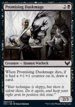 Promising Duskmage - Strixhaven: School of Mages (Common) [STX-85] - JotaCards - Tu Tienda de TCG