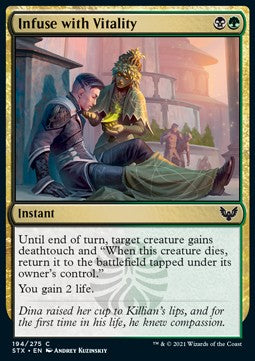 Infuse with Vitality - Strixhaven: School of Mages (Common) [STX-194] - JotaCards - Tu Tienda de TCG