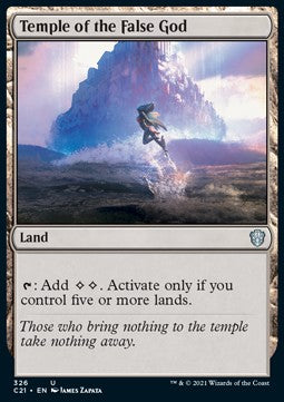 Temple of the False God - Commander: Strixhaven (Uncommon) [C21-326] - JotaCards - Tu Tienda de TCG