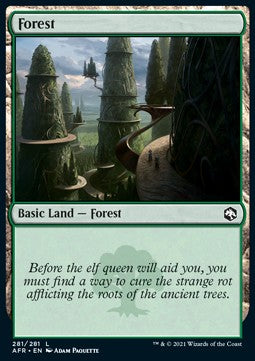 Forest (V.4) - Adventures in the Forgotten Realms (Land) [AFR-281] - JotaCards - Tu Tienda de TCG